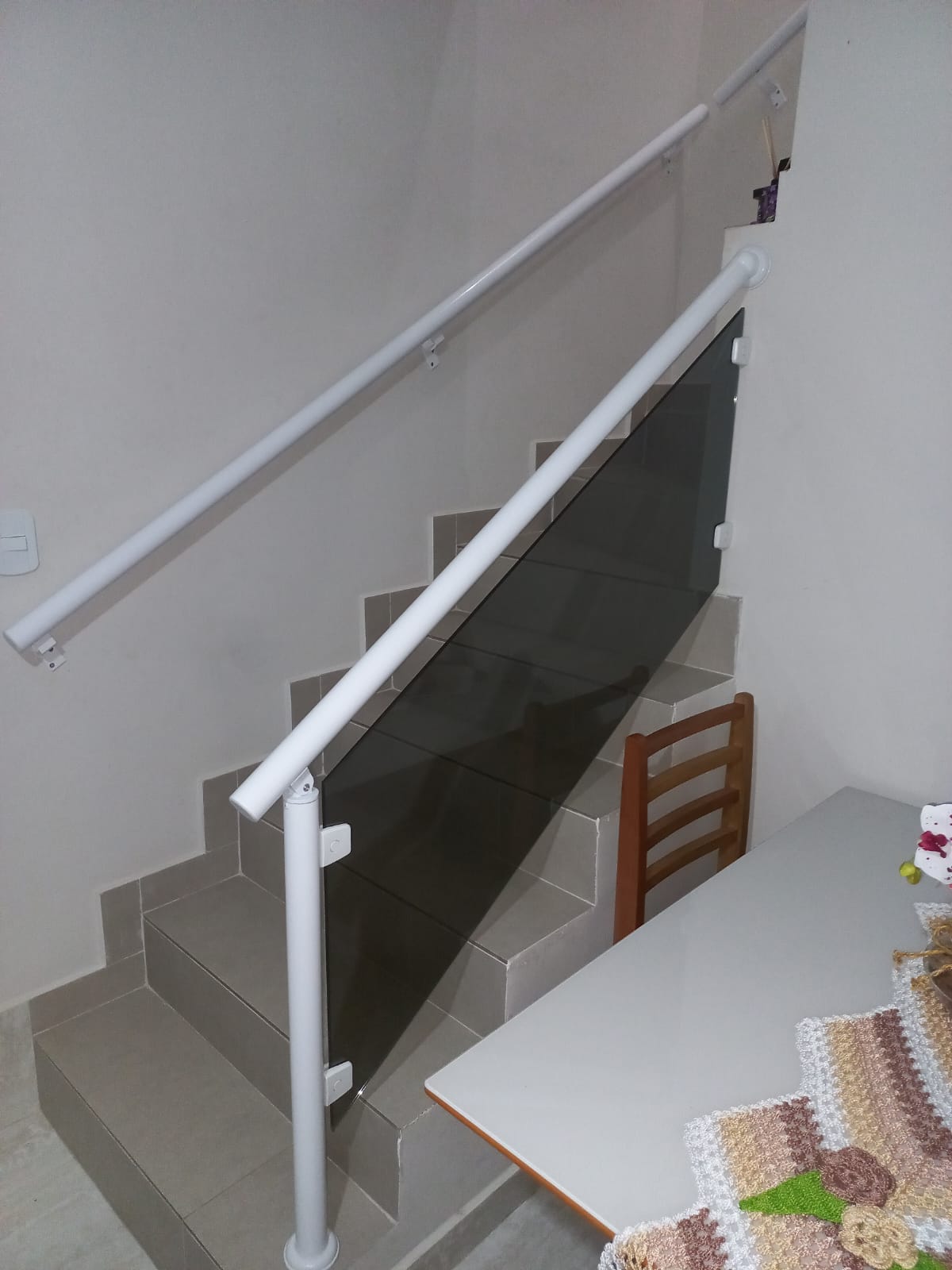 Guarda corpo de escada (presilha)